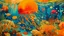 Placeholder: An orange colored underwater reef with jellyfish painted by Wassily Kandinsky
