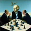 Placeholder: Putin, President Xi Of China And Joe Biden Play Chess With A Pigeon,Ufo And Atomic Bomb Mushroom Cloud,Complex Surgical Instruments Intermixed With A Newborn Boy,Minimalism,Painting By Adrian Ghenie,Rene Magritte,Pablo Picasso,Michelangelo,Salvador Dali,Lucian Freud