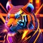 Placeholder: cyber tiger in 3d