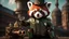 Placeholder: High-end state-of-the-art STEAMPUNK aesthetics flawless smiling cute professor red panda, supreme cinematic-quality photography, sage green and honey brown pure leather clothes, Art Nouveau-visuals,Vintage style with Octane Render 3D technology,hyperrealism photography, (UHD) with high-quality cinematic character render,Insanely detailed close-ups capturing beautiful complexity,Hyperdetailed,Intricate,8K,Hyperrealism craftwork