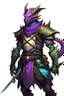 Placeholder: purple iridescent dragonborn ranger dnd