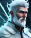 Placeholder: A portrait of jack frost,white and blue