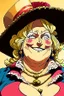 Placeholder: A comic portrait of Big Mom, from One Piece anime