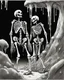 Placeholder: slime covered skeleton black and white sketch art rpg full body