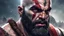 Placeholder: illistration of a person who has face like the god of war but in different way who have discipline for things he should make during the day 1 picture and the person face so close and direct the viewer and the datails of his face very high quality and the background very high details illistration and 4k high quality