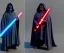 Placeholder: Abby Lee miller, palpatine cloak, lightsaber, hands, hood