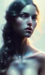 Placeholder: porno model , cute, beautiful, long hair, wavy hair, curly hair، black eyes, head and shoulders portrait, cinematic, 8k, resolution concept art portrait by Greg Rutkowski, Artgerm, WLOP, Alphonse Mucha dynamic lighting hyperdetailed intricately detailed