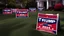 Placeholder: trump 2024 campaign signs all over lawn