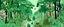 Placeholder: A mint colored woods with bugs designed in African masks painted by Katsushika Hokusai