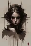 Placeholder: The Evil Princess of Darkness, fantasy, cyberpunk, dystopia, by Florian Nicolle