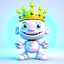 Placeholder: King cyber cheerful 3D cute