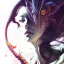 Placeholder: leaning pose, centipede, nest, multiple eyes everywhere, watercolor illustration by <agnes cecile> <Yoji Shinkawa>,