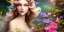 Placeholder: bright fairy, beautiful portrait, flowery landscape