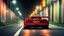 Placeholder: Ferrari F40 In Road, Cinematic, Bright Colors, Rear View, Nice Saturation, Backfire, Desktop Wallpaper, Accurate, realistic, 8K