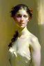 Placeholder: oil painting Anders Zorn, portrait of a naked charming young girl