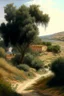 Placeholder: Spanish landscape painting, natural, realistic