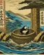 Placeholder: A whirlpool with panda tikis painted by Utagawa Hiroshige