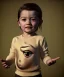 Placeholder: Salvador Dali toddler, full body, dramatic lighting, hyper realistic