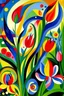 Placeholder: spring tulips; Wassily Kandinsky