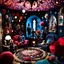 Placeholder: Detailed people, creepy living-room made of felt, naïve, vintage toys, sun, splops, puppets, volumetric light, flowers, naïve, Tim Burton, strong texture, orero dream, extreme detail, Max Ernst, decal, rich moody colors, sparkles, Harry Potter, bokeh, odd