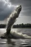 Placeholder: tornado on water with stuff in it