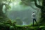 Placeholder: Man in Japanese clothes looking at jungle while it's raining , concept art, smooth, extremely sharp detail, finely tuned detail, ultra high definition, 8 k, unreal engine 5, ultra sharp focus, illustration, magic ambient