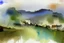 Placeholder: Watercolour of English countryside in the style of john lovett