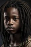 Placeholder: Dark skin teen with dreads