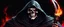 Placeholder: ultra high image quality, hell infused Grim Reaper Close-up of an set against AMOLED-worthy pure black backdrop, fantasy art style infused with filter, tailored for vertical wallpaper, exclusive design with no duplicates, radiating beauty suitable for a PC screen image, vivid colors, ultra fine, digital painting.