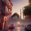 Placeholder: Sultanahmet Istanbul, spring, sunset, fantasy art, waterfall, palms