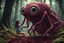 Placeholder: Rare parasite creature holding a girl meanwhile many worms streaming from his eyes in the forest, fullbody, macro photography, darkred tones,high detailed, 3d pixar disney the cinematic FKAA, TXAA, and RTX graphics technology employed for stunning detail.