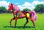 Placeholder: pop art pixels 1000 images cypher punk horse