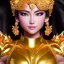 Placeholder: Ultra detailed fullbody Portrait in oil on canvas of beautiful female character with gold armor(saint Seiya),extremely detailed digital painting, extremely detailed face, crystal clear eyes, mystical colors ,perfectly centered image, perfect composition, rim light, beautiful lighting,masterpiece ,8k, stunning scene, raytracing, anatomically correct, in the style of Sixfrid and KyuYong Eom and Steve Jung and Simon Bisley.