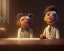 Placeholder: Room scene, muppet head with real body detective man, real photo, concept art, retro style, smooth, unreal engine 5, god lights, ray tracing, RTX, lumen lighting, ultra detail, volumetric lighting, 3d.