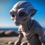 Placeholder: a close up of a statue of an alien on a beach, inspired by E. T. A. Hoffmann, realistic photography paleoart, award winning creature portrait, very very very realistic, cg artist, closeup of an adorable, sci-fiish, in dune, albino, highly realistic photo, sil from species, brad, rendered in redshift, shot with Sony Alpha a9 Il and Sony FE 200-600mm f/5.6-6.3 G OSS lens, natural ligh, hyper realistic photograph, ultra detailed -ar 1:1 —q 2 -s 750)