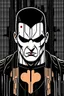 Placeholder: punisher sku;; in the style of Hiroshi Nagai