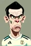 Placeholder: Gareth Bale Footballer cartoon 2d