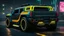Placeholder: Hummer ultimate need for speed tuning Mansory Cyberpunk 2077 neon Style Rear View, Super Detailed, desktop wallpaper, 4K
