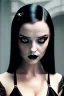 Placeholder: mdjrny-v4 style, wednesday addams in sexy lingerie, horror film by tim burton, cinematic lighting, Hyperrealism, 8k uhd