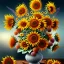 Placeholder: Vase with Fifteen Sunflowers