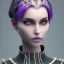 Placeholder: Non-binary, Purple, witchof darkness, pale skin, pixiecut hair with braids