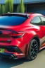 Placeholder: ein mazda 3 2017 von hinten mit 6 auspruffrohren