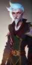 Placeholder: Dungeons and dragons character, wizard elf male, high detail, High definition, white hair, robes