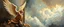 Placeholder: oil painting masterpiece with frame of fast angel nephilim