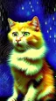 Placeholder: Portrait of a cat by Van Gogh