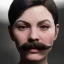 Placeholder: A mustachioed womanб RTX, TXXA, SSAO, High quality,hyperrealistic, cinematic, Super detailed, Anti-Aliasing,Full color, HDR,4k