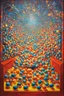 Placeholder: Human pinballs going from reaction to reaction; Lowbrow Neo-Surrealism