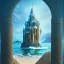 Placeholder: holy diver, beach, stone pillars, book cover, fantasy