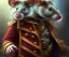 Placeholder: Dramatically lit image of a humanoid rat dressed as a pirate, detailed, realistic, cinematic, by drew struzan