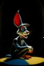 Placeholder: 1970's dark fantasy cover dnd style oil painting of roger rabbit in a minimalist far perspective.